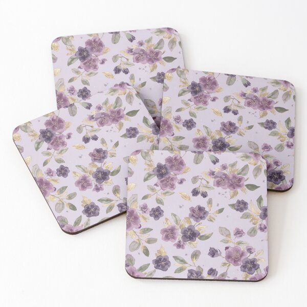 Item preview, Purple Sakura Branch | Vibrant Floral Japanese Botanical Watercolour designed and sold by Desolaa_Arts.