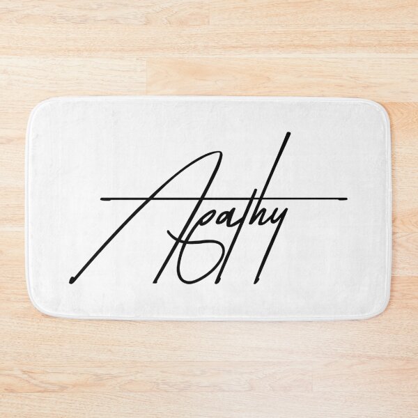 Item preview, Apathy - Deadpan Monochrome Indifference Quote designed and sold by ReggieDior.