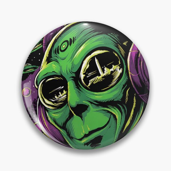 Item preview, Alien DJ Headphone Cosmic Vibe  311 designed and sold by NeonMashup.