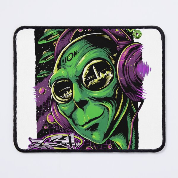 Item preview, Alien DJ Headphone Cosmic Vibe 311 designed and sold by NeonMashup.