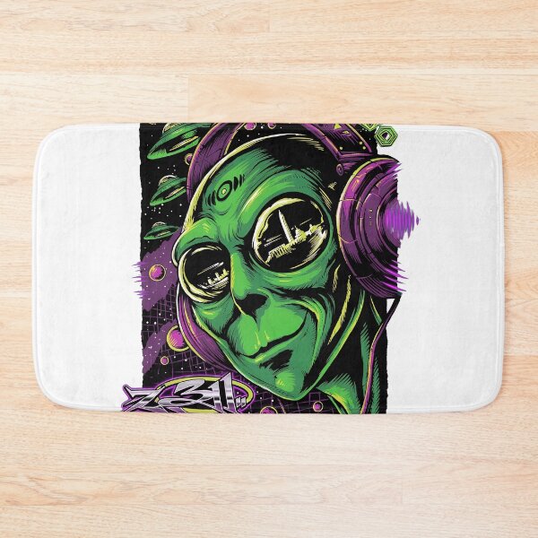 Item preview, Alien DJ Headphone Cosmic Vibe  311 designed and sold by NeonMashup.