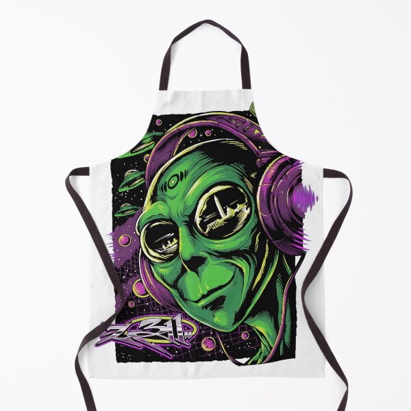 Item preview, Alien DJ Headphone Cosmic Vibe 311 designed and sold by NeonMashup.