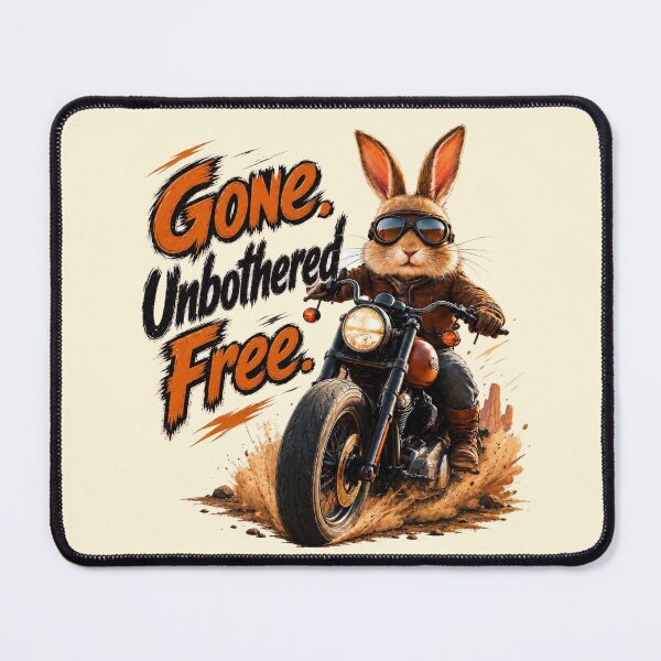 Item preview, Biker Rabbit Funny Unbothered Animal Lover Gift designed and sold by Gentlestate.