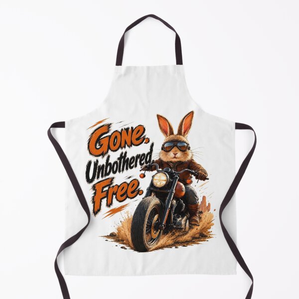 Item preview, Biker Rabbit Funny Unbothered Animal Lover Gift designed and sold by Gentlestate.