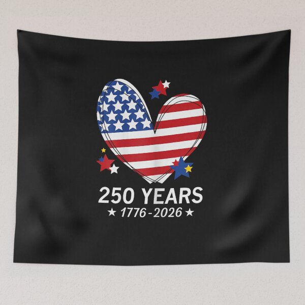 Item preview, 250th Anniversary America Flag Heart 250 Year Women Girls designed and sold by FrankIsabel.