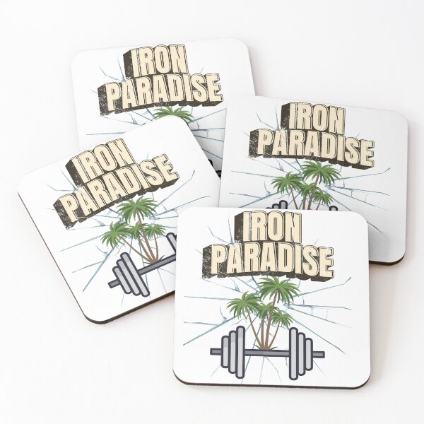 Item preview, Iron Paradise Gym Motivation Palm Trees Graphic designed and sold by GraphixByHub.