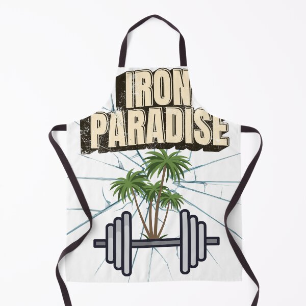 Item preview, Iron Paradise Gym Motivation Palm Trees Graphic designed and sold by GraphixByHub.