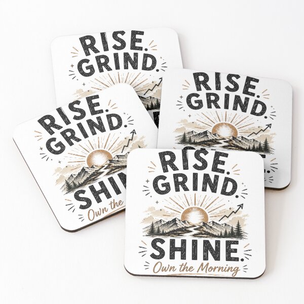 Item preview, Rise Grind Shine Morning Motivation designed and sold by Astra-Parallax.