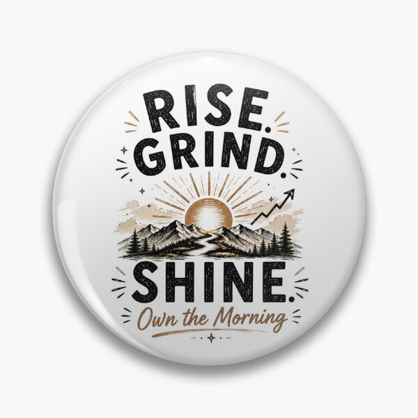 Item preview, Rise Grind Shine Morning Motivation designed and sold by Astra-Parallax.