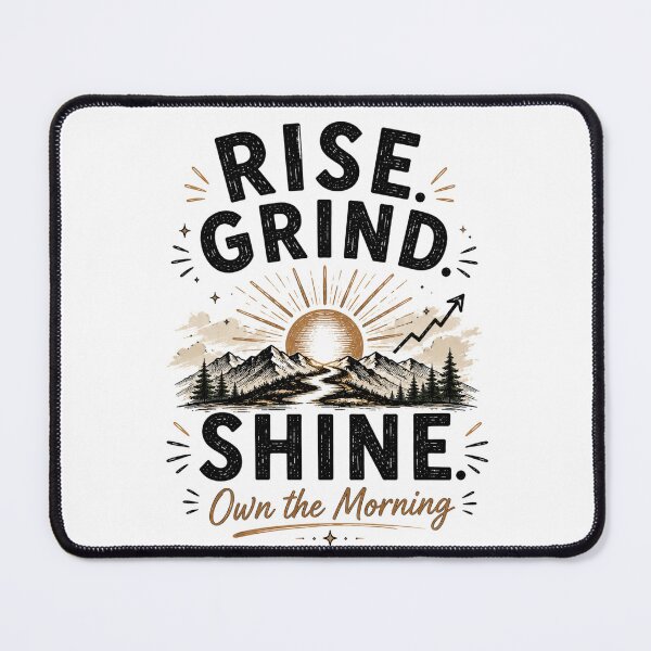 Item preview, Rise Grind Shine Morning Motivation designed and sold by Astra-Parallax.