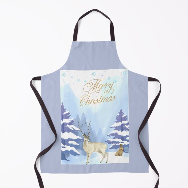 Item preview, Winter design with deer and hare in the snow designed and sold by PureHopeStudio.