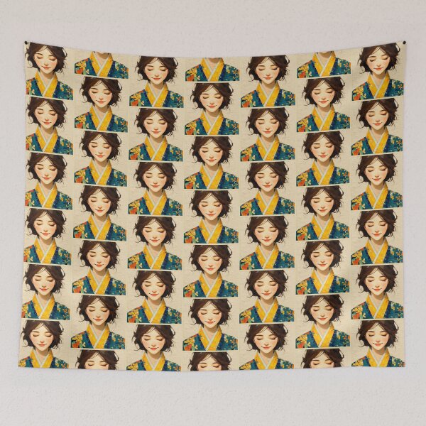 Item preview, Serene Woman in Vibrant Traditional Attire designed and sold by colorful-white.
