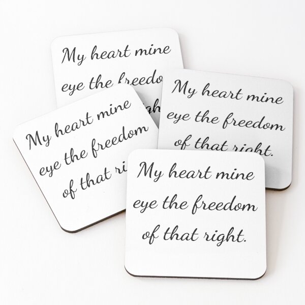 Item preview, "My heart mine eye the freedom of that right." - handwriting black designed and sold by ariksworld.