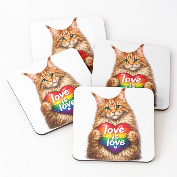 Item preview, Colorful Pride Celebration cat  Design designed and sold by GGAUL.