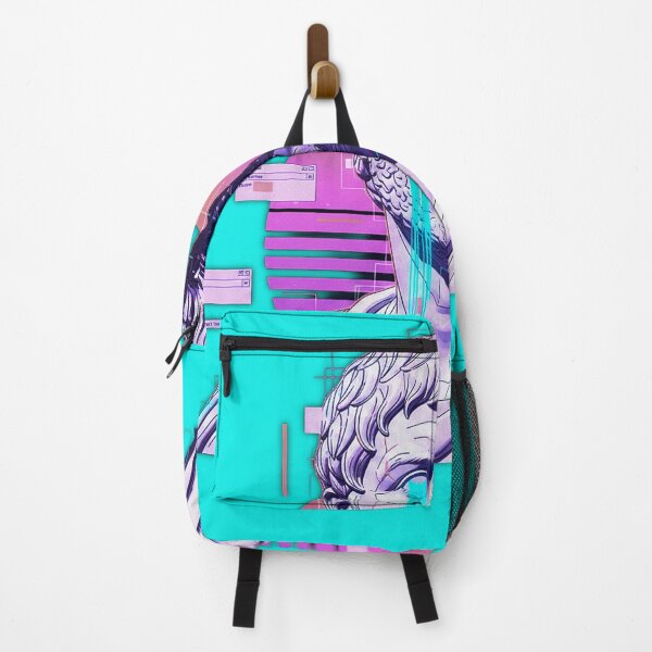 Item preview, Neon Weeping Bust: Cyan Retro Sunset designed and sold by A E S T H E T A T A G.