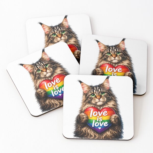 Item preview,  Colorful Pride Celebration cat  Design designed and sold by GGAUL.