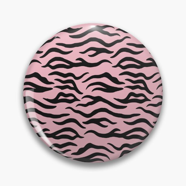 Item preview, Blush and Black tiger print designed and sold by pattern-archive.