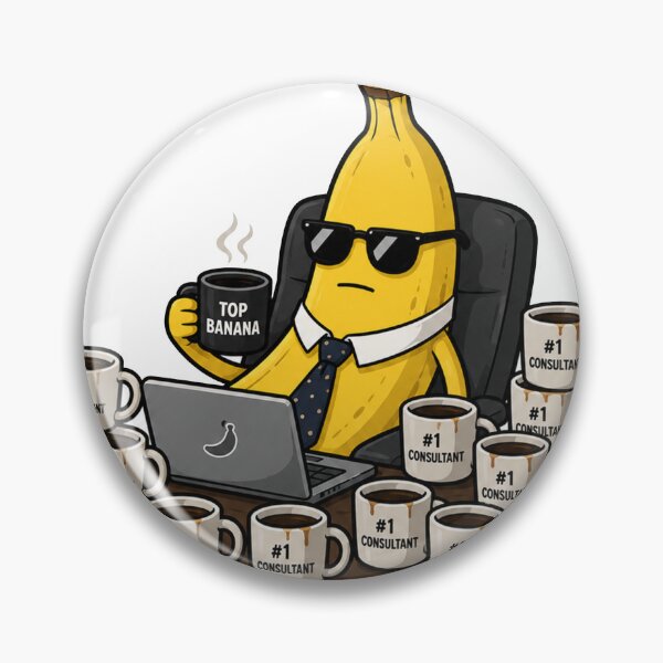 Item preview, Senior Banana Consultant Funny Office Humor Design designed and sold by MonkiFlipp.