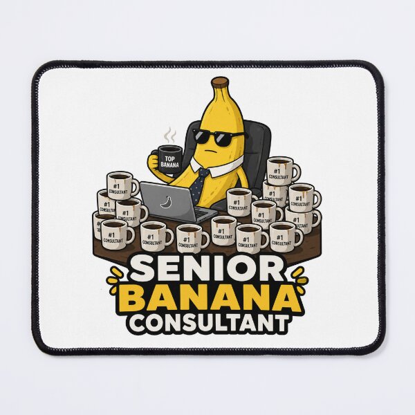 Item preview, Senior Banana Consultant Funny Office Humor Design designed and sold by MonkiFlipp.