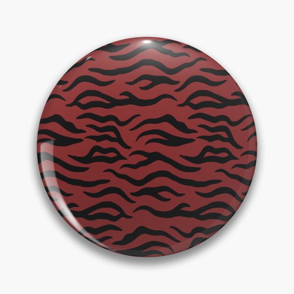 Item preview, Brick Red and Black tiger print designed and sold by pattern-archive.
