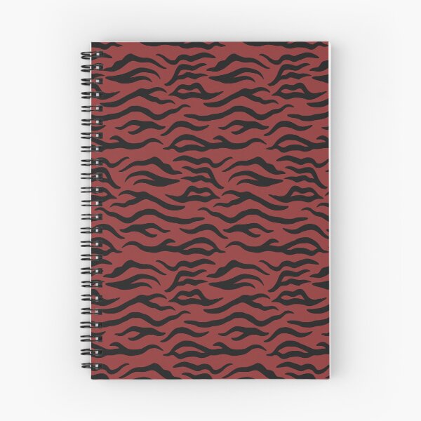 Item preview, Brick Red and Black tiger print designed and sold by pattern-archive.