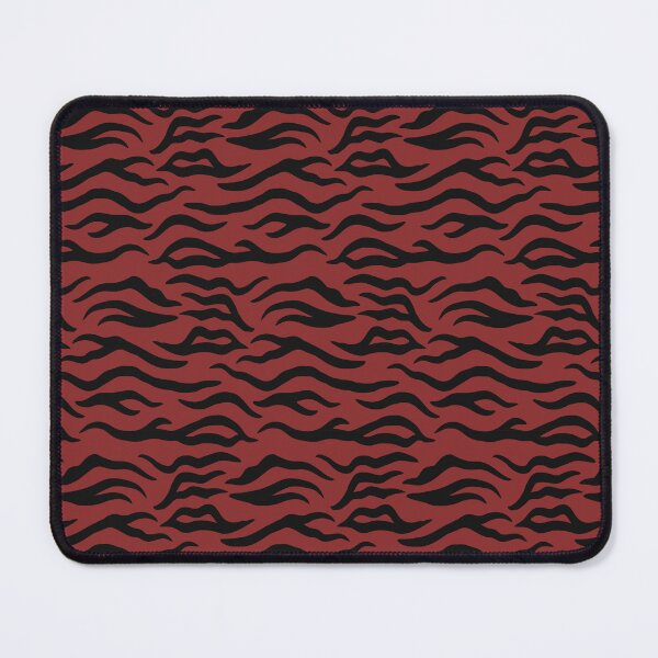 Item preview, Brick Red and Black tiger print designed and sold by pattern-archive.