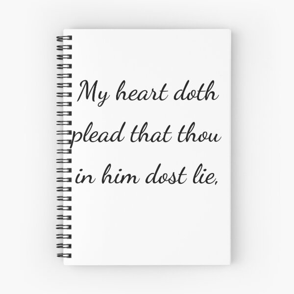 Item preview, "My heart doth plead that thou in him dost lie," - handwriting black designed and sold by ariksworld.