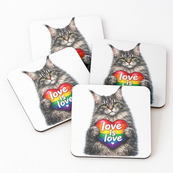 Item preview,  Colorful Pride Celebration cat  Design designed and sold by GGAUL.