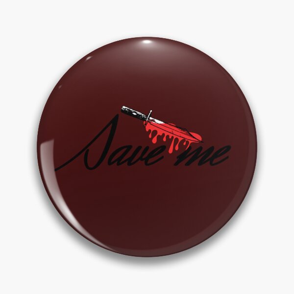 Item preview, Save Me Bloody Dagger Calligraphy Art designed and sold by VibeShift Studio.