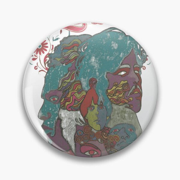 Item preview, Hippie Love Faces Collage Distressed Vintage designed and sold by sawsan-art.