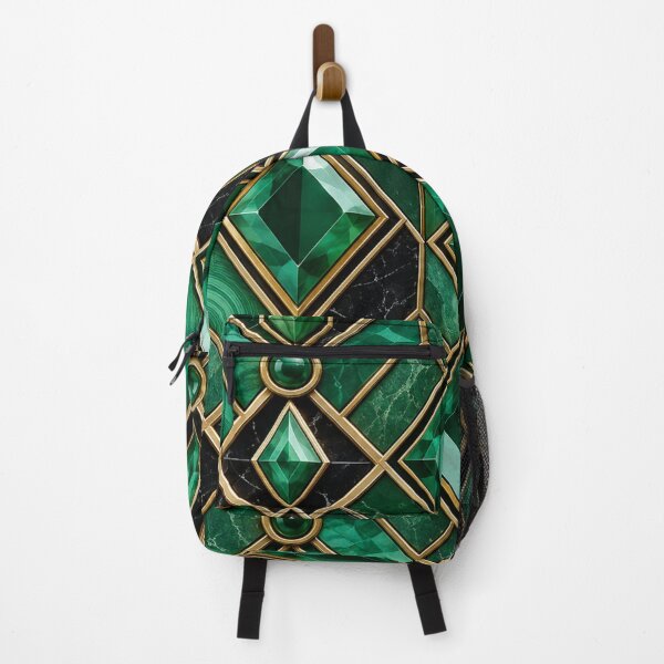 Item preview, Luxury Emerald Gemstone Mosaic Pattern | Art Deco Jewel Tile Design designed and sold by astersgraphics.