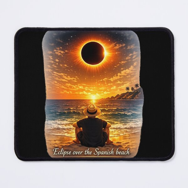 Item preview, Total Solar Eclipse August 12 2026 Spain Iceland Beach Viewer designed and sold by FANTASYoDarknes.