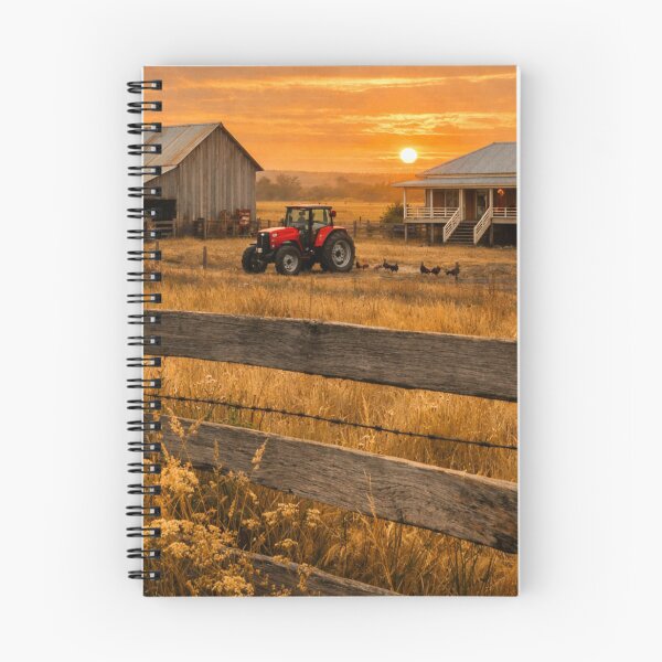 Item preview, Australian Farm Sunset designed and sold by The Aussie Muse • Purple Empress  .