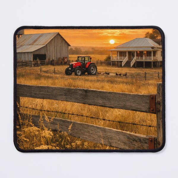 Item preview, Australian Farm Sunset designed and sold by The Aussie Muse • Purple Empress .