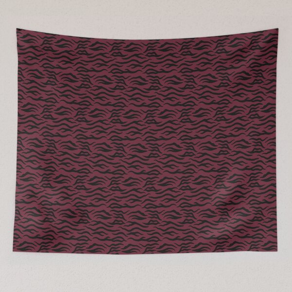 Item preview, Burgundy and Black tiger print designed and sold by pattern-archive.
