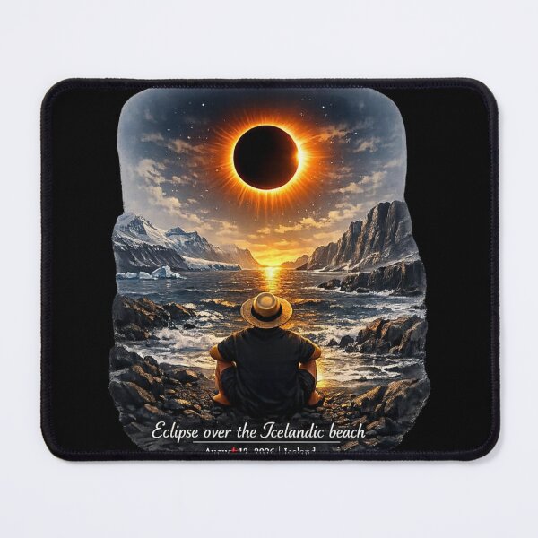 Item preview, Total Solar Eclipse August 12 2026 Spain Iceland Beach Viewer designed and sold by FANTASYoDarknes.