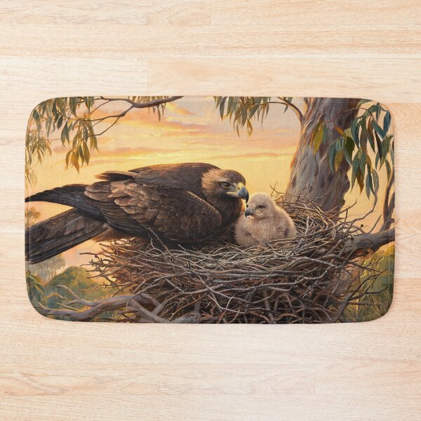 Item preview, Wedgetail Eagle and chick  designed and sold by The Aussie Muse • Purple Empress  .