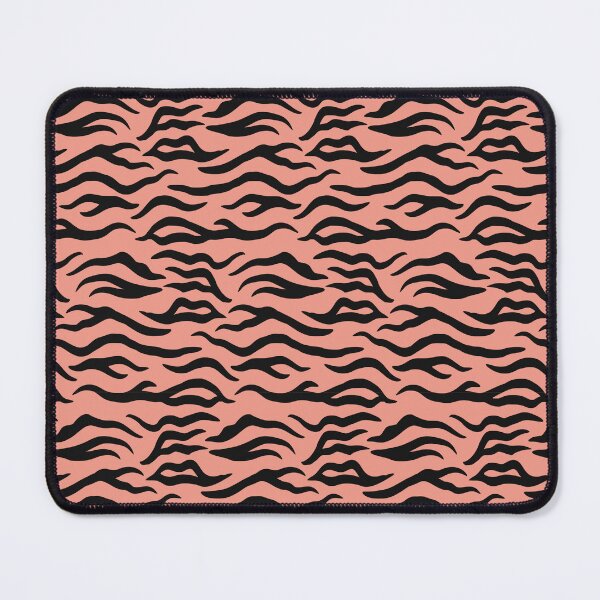 Item preview, Coral and Black tiger print designed and sold by pattern-archive.