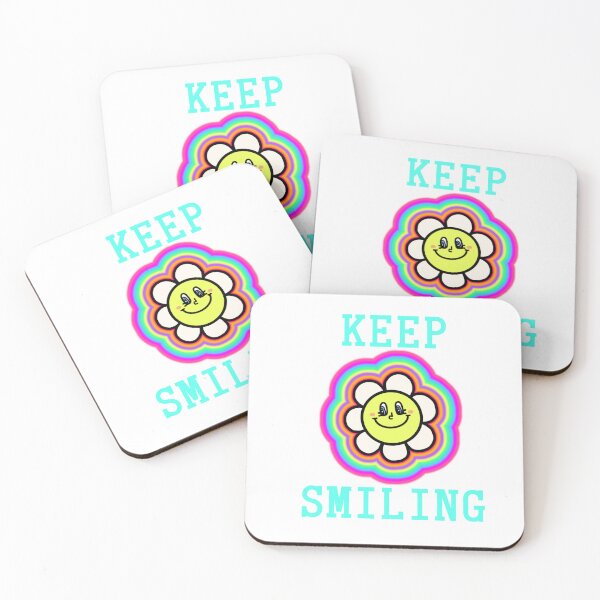 Item preview, Cute flower KEEP SMILING designed and sold by kanaehonkawa.