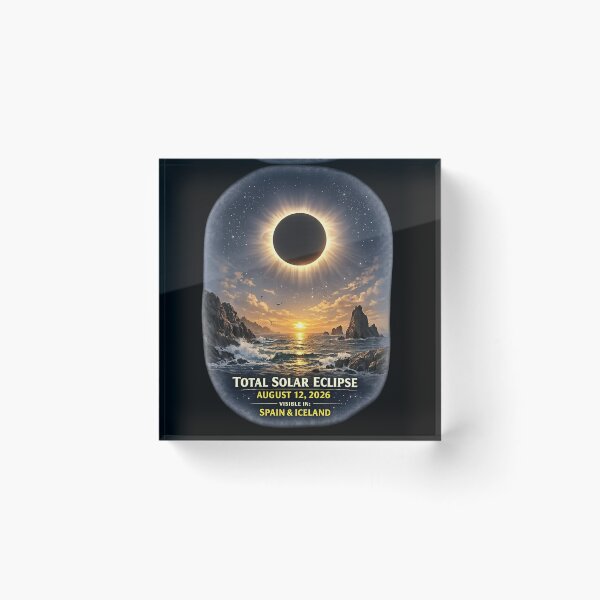 Item preview, Total Solar Eclipse August 12 2026 Spain Iceland Beach Viewer designed and sold by FANTASYoDarknes.
