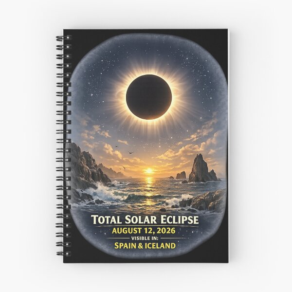 Item preview, Total Solar Eclipse August 12 2026 Spain Iceland Beach Viewer designed and sold by FANTASYoDarknes.