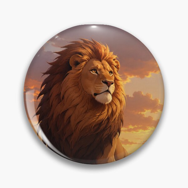 Item preview, King of Courage – The Majestic Lion designed and sold by CutiePoppyCo.