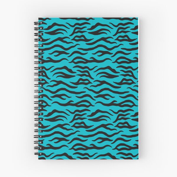 Item preview, Cyan and Black tiger print designed and sold by pattern-archive.