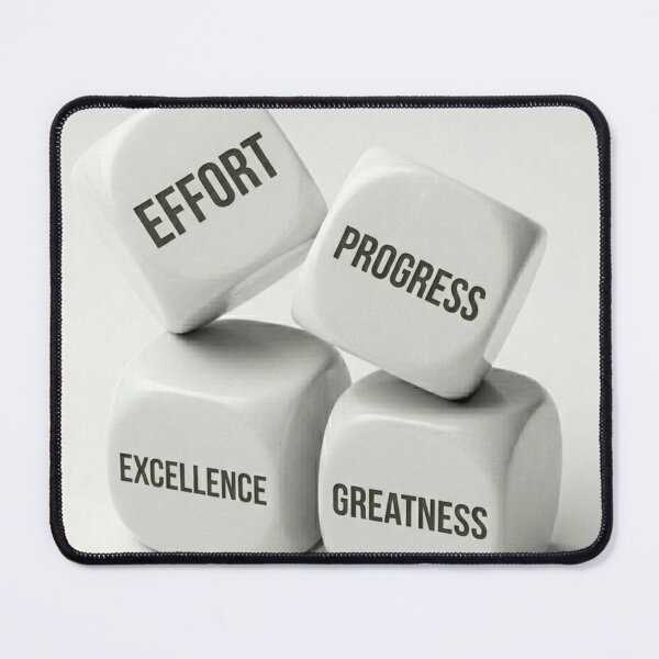 Item preview, EFFORT PROGRESS EXCELLENCE GREATNESS - Success Formula Sticker | RAMHEARTS designed and sold by AiNaturalsOnly.