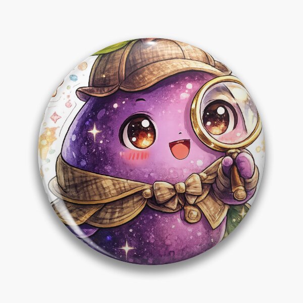 Artikelvorschau, Fig Detective – Neugieriger Kawaii-Rätselaufkleber entworfen und verkauft von blossomfun.