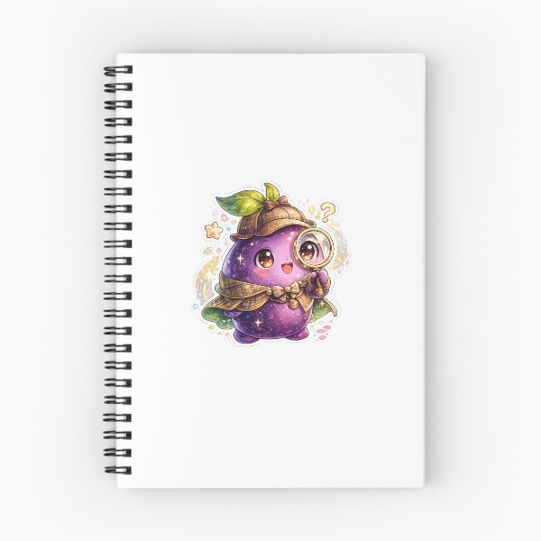 Item preview, Fig Detective – Curious Kawaii Mystery Sticker designed and sold by blossomfun.