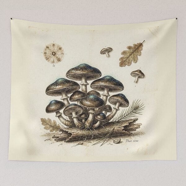 Item preview, Midnight Herbarium I – Enchanted Mushrooms designed and sold by Roberta Calabrese.