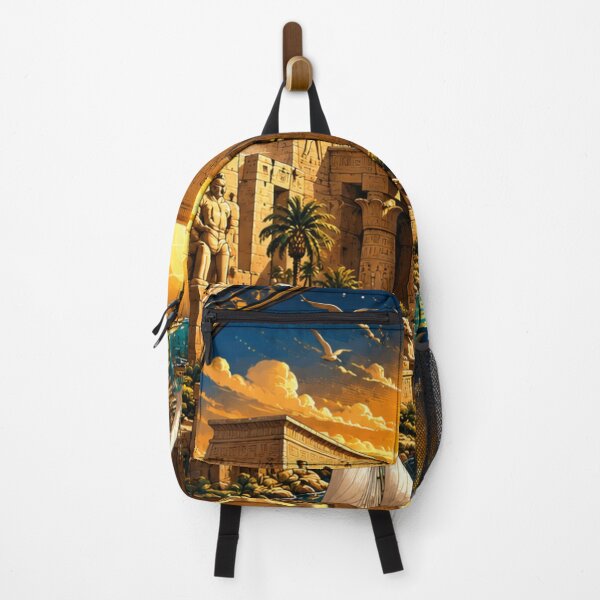 Item preview, Karnak Temple Nile Sunset designed and sold by BastetNileArt.