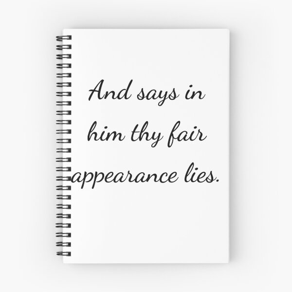 Item preview, "And says in him thy fair appearance lies." - handwriting black designed and sold by ariksworld.