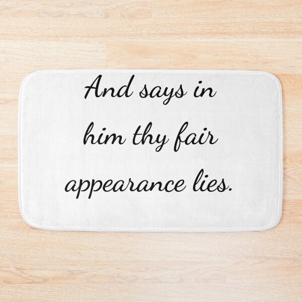 Item preview, "And says in him thy fair appearance lies." - handwriting black designed and sold by ariksworld.